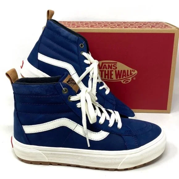 VANS SK8-Hi MTE-1 Shoes High Top Nubuck Blue Men’s Size Sneakers VN0A5HZYA07 - Picture 3 of 10